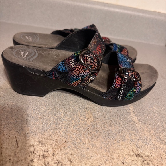 Dansko Shoes - Dansko Multicolor Wedge Sandals eu 39 size 8.5
